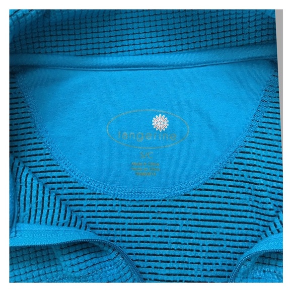 TANGERINE / TEAL 1/4 ZIP PULLOVER SIZE S - Picture 4 of 5